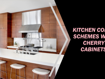 kitchen color schemes with cherry cabinets