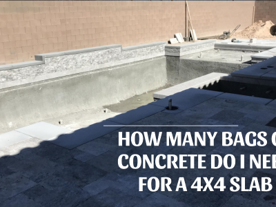 how many bags of concrete do i need for a 4x4 slab