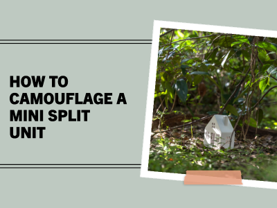 how to camouflage a mini split unit